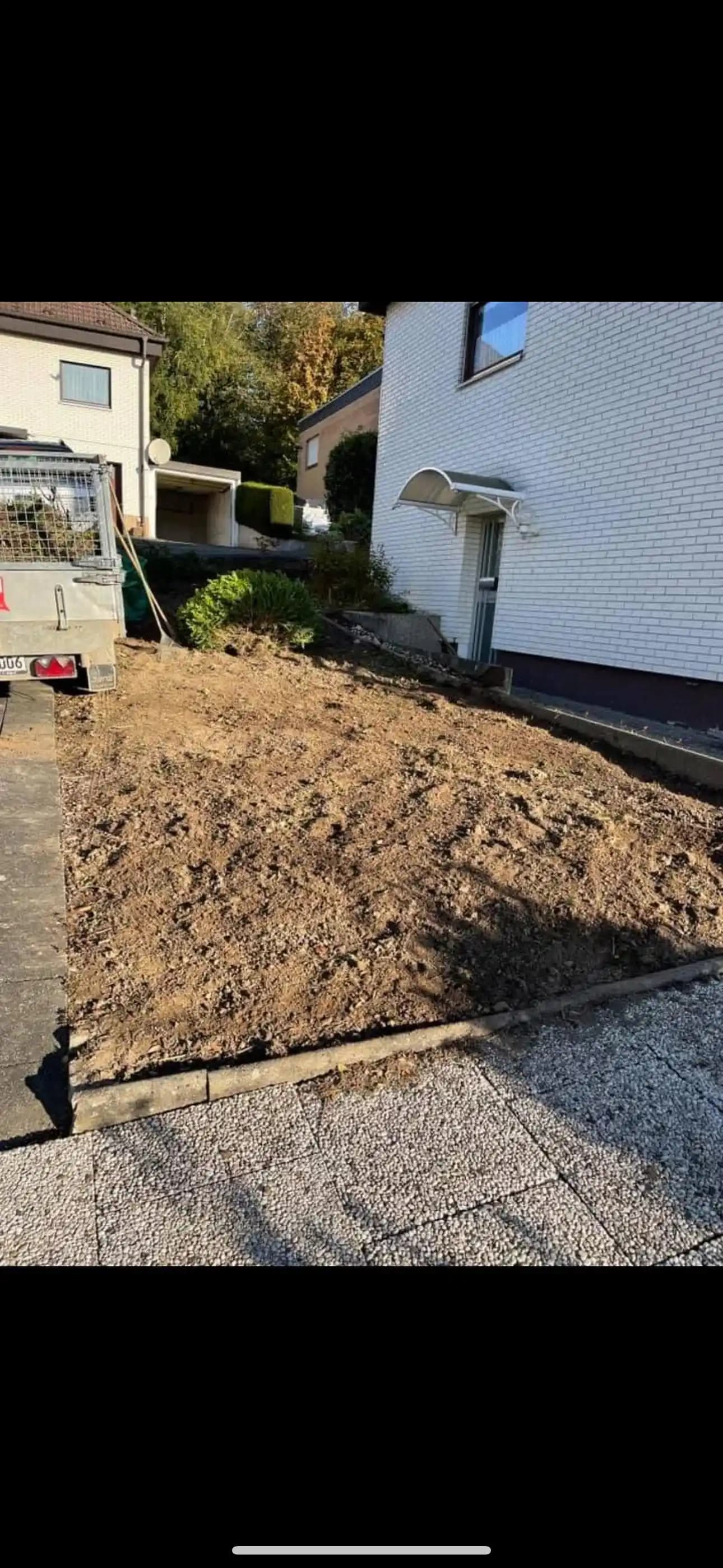 Garten-Komplettgestaltung - Vorher